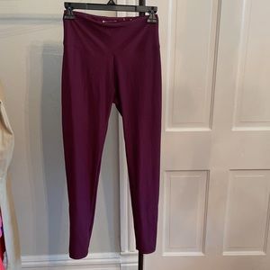 Size small Bally total fitness leggings, wine color